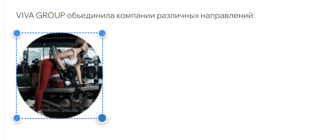 Отображение контрола изменения размера картинки при наведении